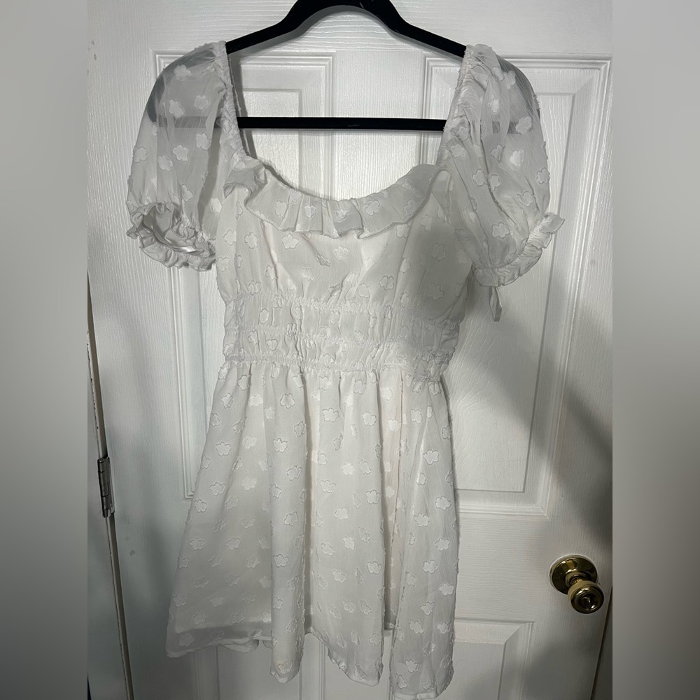 Shein women’s white dress. Size small
